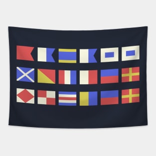 Navy maritime flag BAMF Tapestry