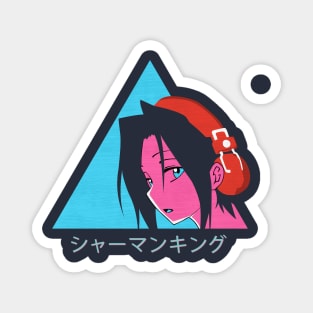 Shaman king - Yoh Asakura - Vaporwave Magnet