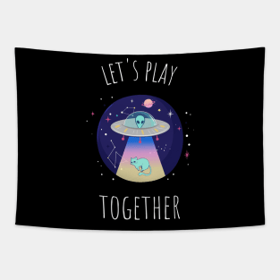 Alien UFO Tapestry