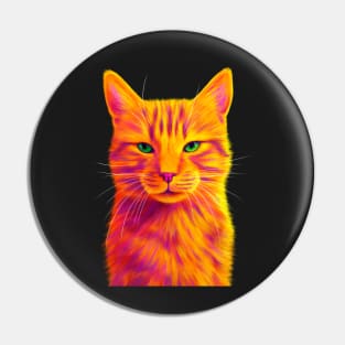 Orange Tabby Cat Pin