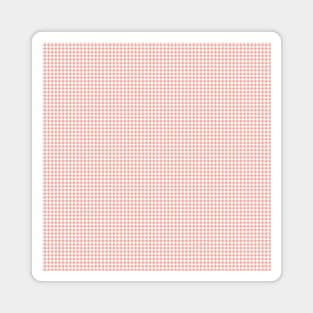 Blush Pink and White Gingham Check Magnet