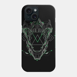 skull old school art Phone Case