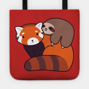 Little Sloth and Red Panda Tote