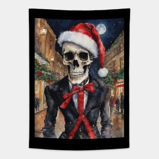 Christmas Skeleton Gentleman Tapestry