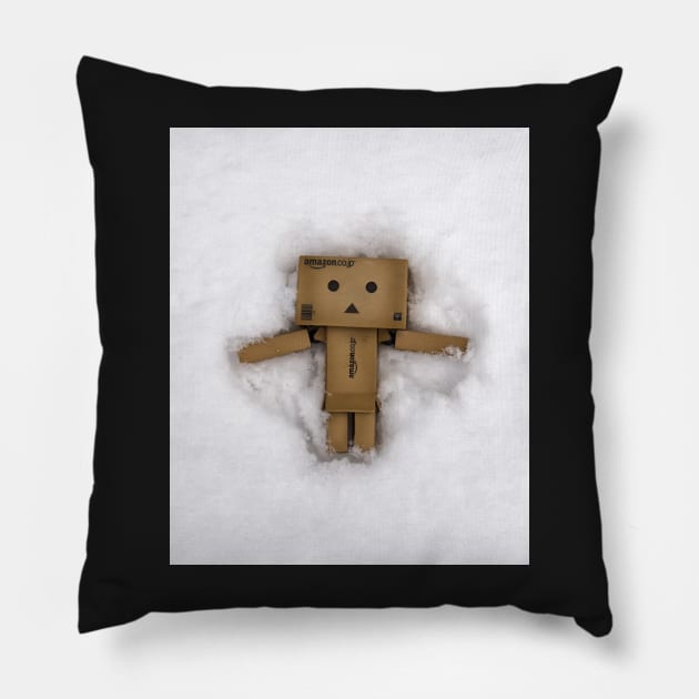 Danbo Makes a Snow Angel Pillow by krepsher