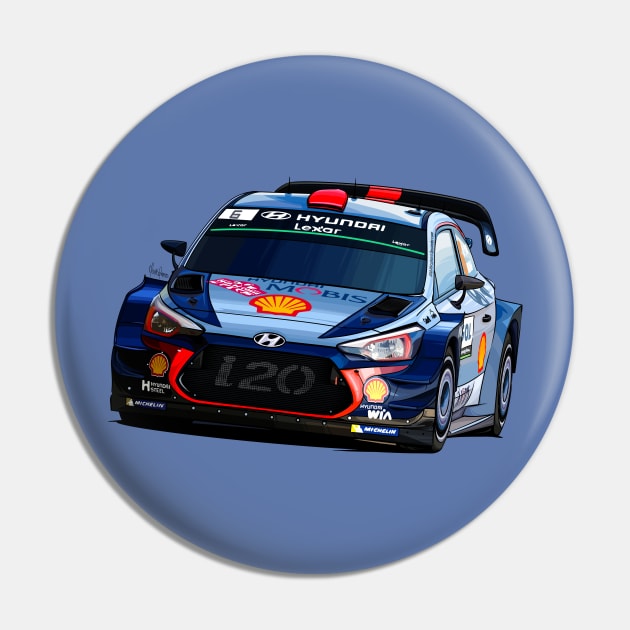 Hyundai i20 WRC - Illustration Pin by Mario Ramos Rally Art