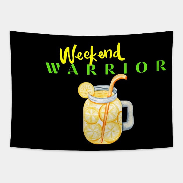 Sunny Weekend Warrior Tapestry by MyUniqueTee