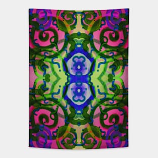 Eternal Questions - Neon Pattern Tapestry