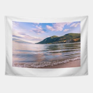 Sun Oka Provincial Park Sunset on Okanagan Lake Tapestry