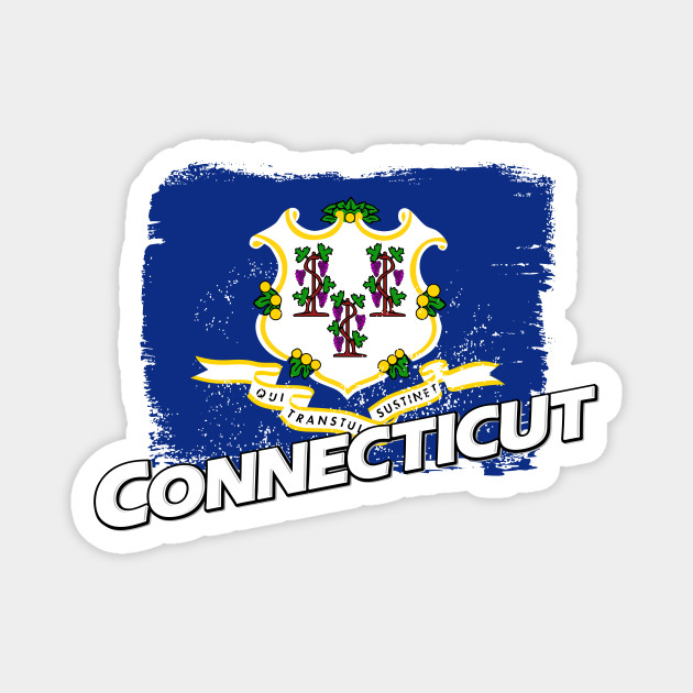 Connecticut Flag Connecticut Magnet Teepublic