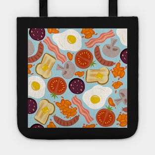 Full English breakfast blue Tote