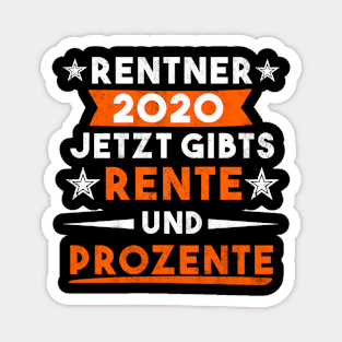 Rentner Rente Ruhestand 2020 Magnet