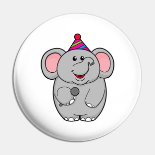 Elephant at Party with Microphone Pin