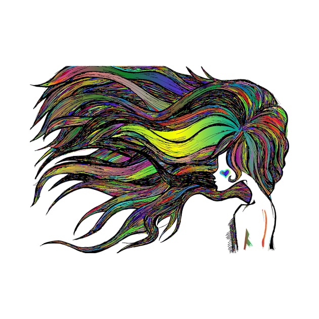 Woman Hair Colorful by Better Than Pants