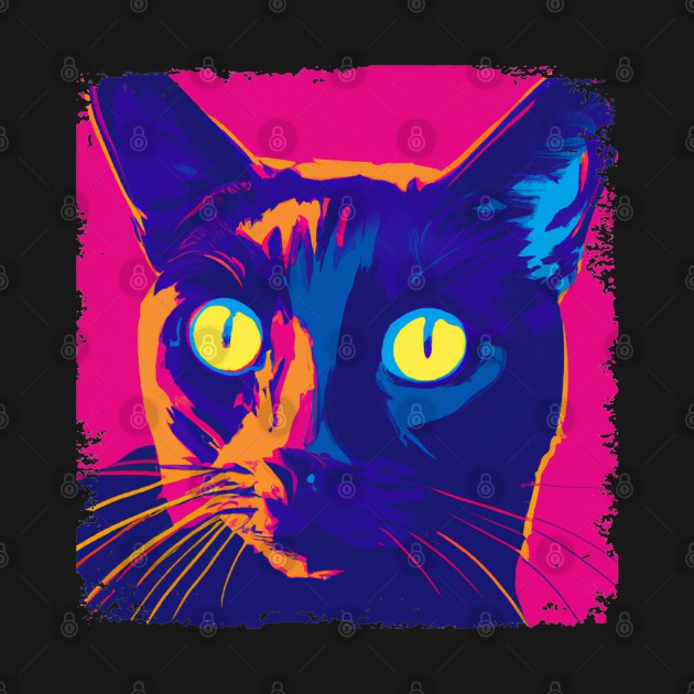 Cat Bombay Pop Art- Cat Lover Gift by PawPopArt