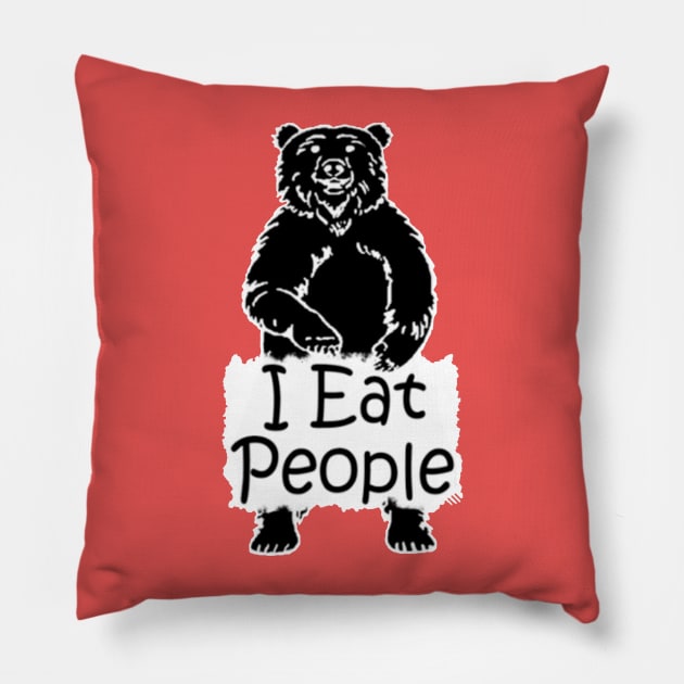 I Hate People Camping Hiking Here Pillow by kurniawatifany