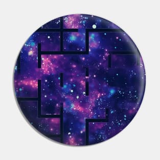 Fathomless Space - Infinite Space Seamless Pattern Pin