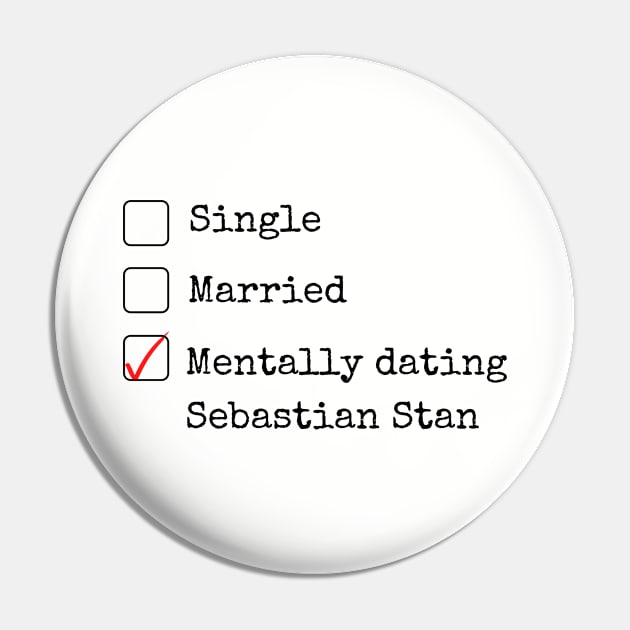 Mentally Dating Sebastian Stan (Black) Pin by taurusworld