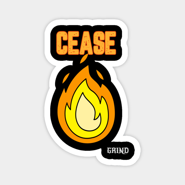 CEASE FIRE Magnet by GRIND