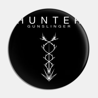 Hunter - Gunslinger (White) Pin