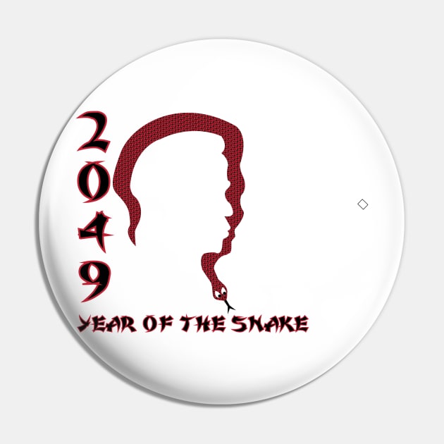 2049 Year of the Snake Pin by traditionation