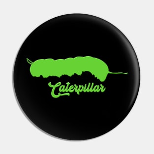 Green Caterpillar Pin