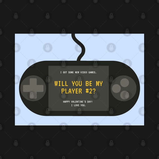 Will You Be My Player #2? - Valentines Day Card by stickersbyjori