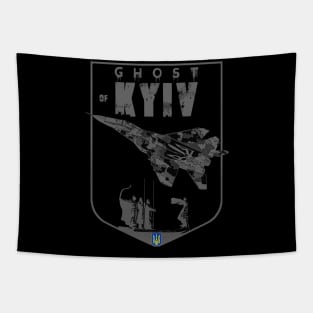 Ghost Of Kyiv Ukrainian MIG-29 Fighterjet Tapestry