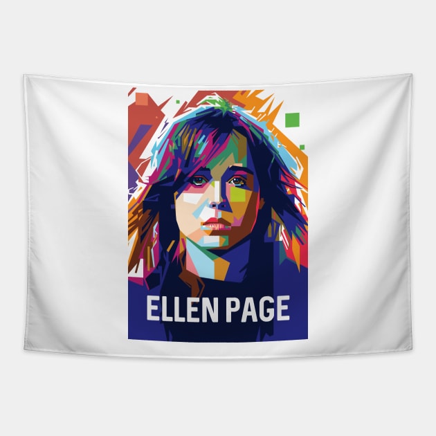 Ellen Pop Art Page Tapestry by Laksana Ardie Store