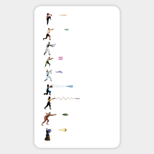 Mortal Kombat Phrases Sticker Sheet | Mortal Kombat 11 Sticker for Sale  by surik