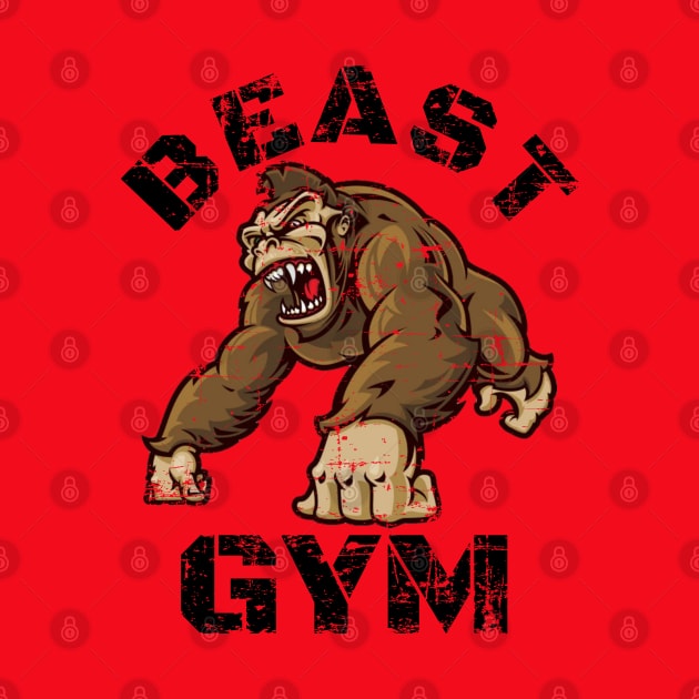 BEAST GYM GORILLA BODYBUILDING by MuscleTeez