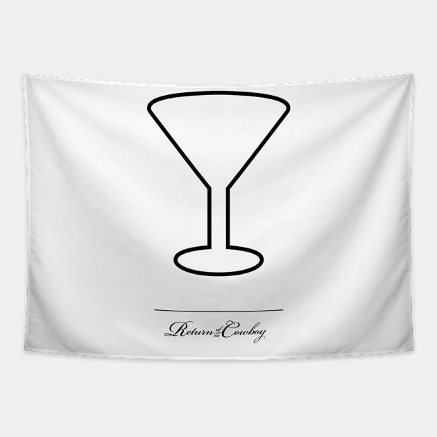 Meta Martini Glass Tapestry by ReturnoftheCowboy