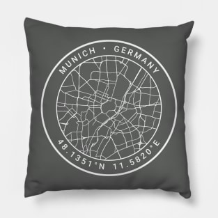 Munich Map Pillow