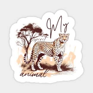 Cheetah Spirit Animal Magnet