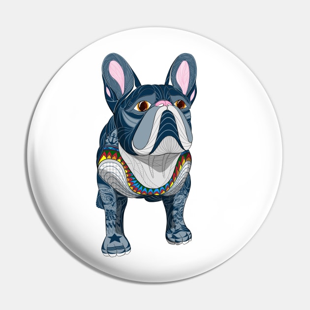 Bulldog Frances Pin by ladinoariel