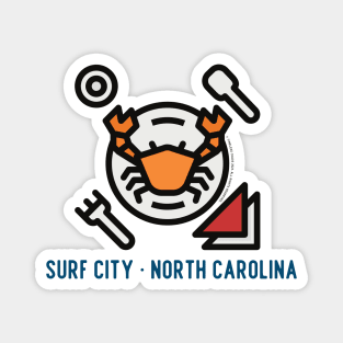 Surf City North Carolina Crab Boil Magnet