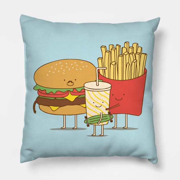 family meal Pillow by milkyprint