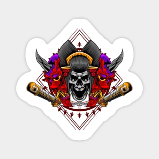 Geisha Skull 2.3 Magnet