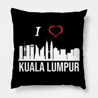 I love Kuala Lumpur Skyline Malaysian Culture Pillow