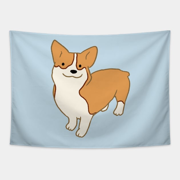 Corgi  illustration Tapestry by Mayarart