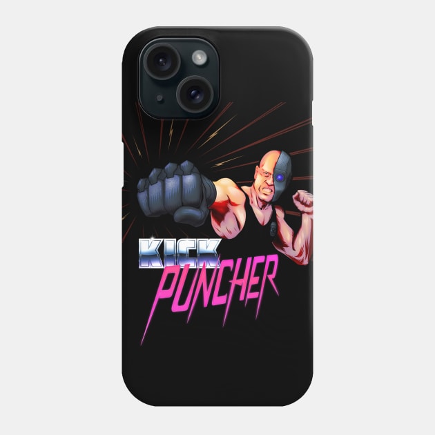 Kick Puncher (in black) Phone Case by MunkeeWear