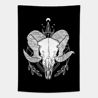 Ram Skull Tapestry