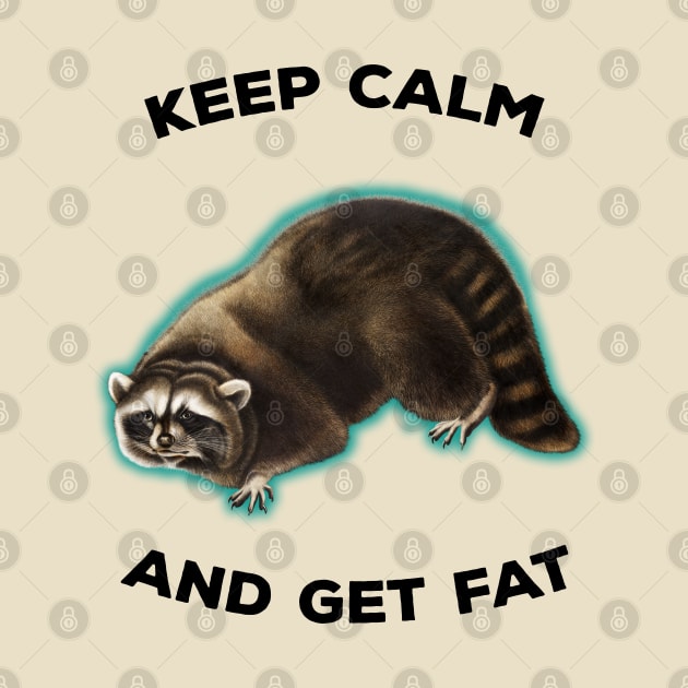 Vintage Raccoon Meme Keep Calm by Rain Bows