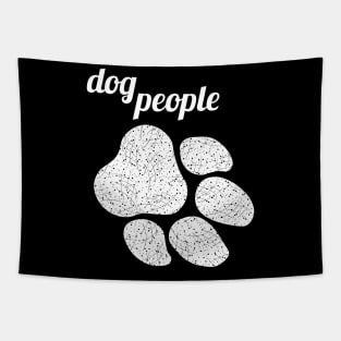 Dog people - white Tapestry