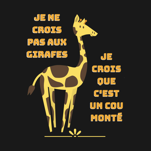 Humour girafe - Jeux de mots cou monté by spiritual