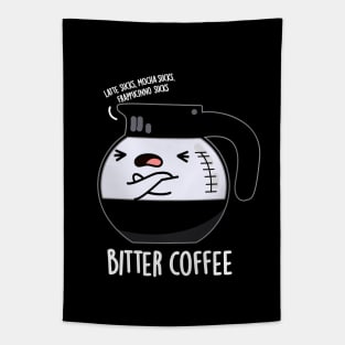 Bitter Coffee Cute Food Pun Tapestry