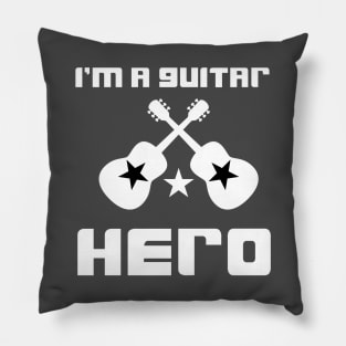 i m a guitar hero cool Pillow