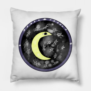 Moon With Eyes Pillow