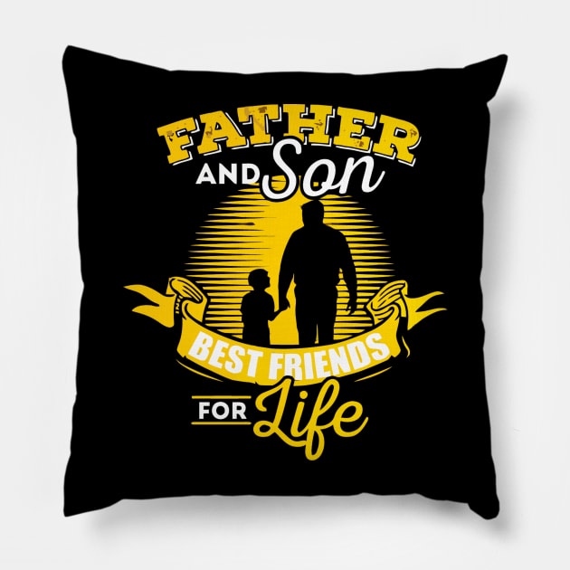 Father and son Pillow by LaurieAndrew