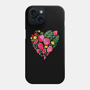 Strawberry Heart Phone Case